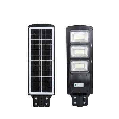 Manufacturer Plastic Lamp Body Induction 30 60 90 120 Watts All in One LED Solar Street Lamp