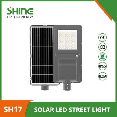 Aluminum Outdoor 10W 15W 20W Cost-Effective 170lm/W Time/Sensor Control Built-in LiFePO4 Battery 365 Days Working Solar LED Street Light