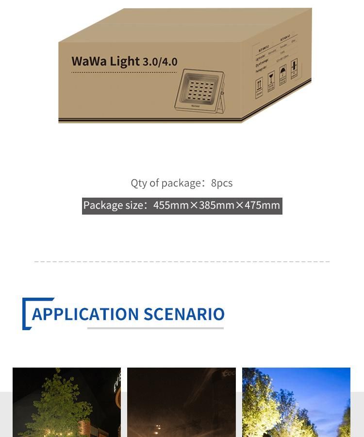 Excellent Quality IP65 50W Garden Outdoor Solar Flood Light 3.0&4.0 Government Project Garden Yard Lighting