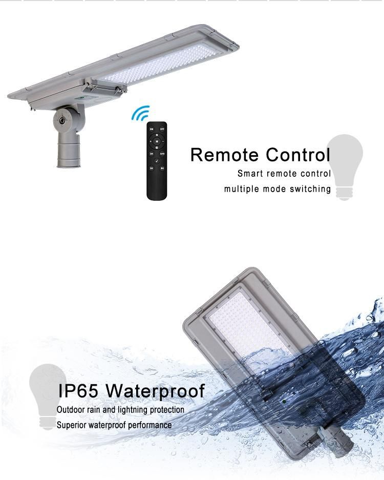 Outdoor Waterproof High Power Street Lamp Integrated 20W 50W 60W 100W 300W Solar LED Street Light