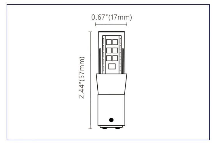 Lt104b3 5W 400lm 2700K-6000K 12V AC/DC Silicone Sc Bayonet Base LED Bulbs for Landscape Path Deck Lawn Lighting