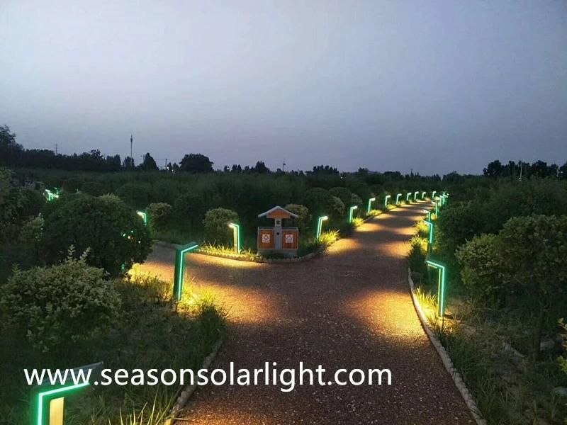 Energy Saving LED Lighting Lamp Outdoor 6W Solar Garden Lighting with LED Lamp Strip