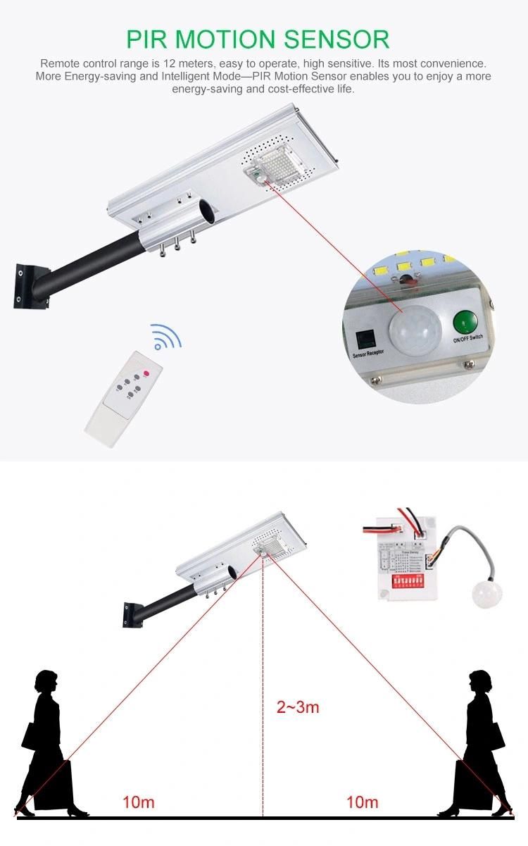 Integrated LED Solar Street Light Outdoor Waterproof IP65 All in One Solar Street Light