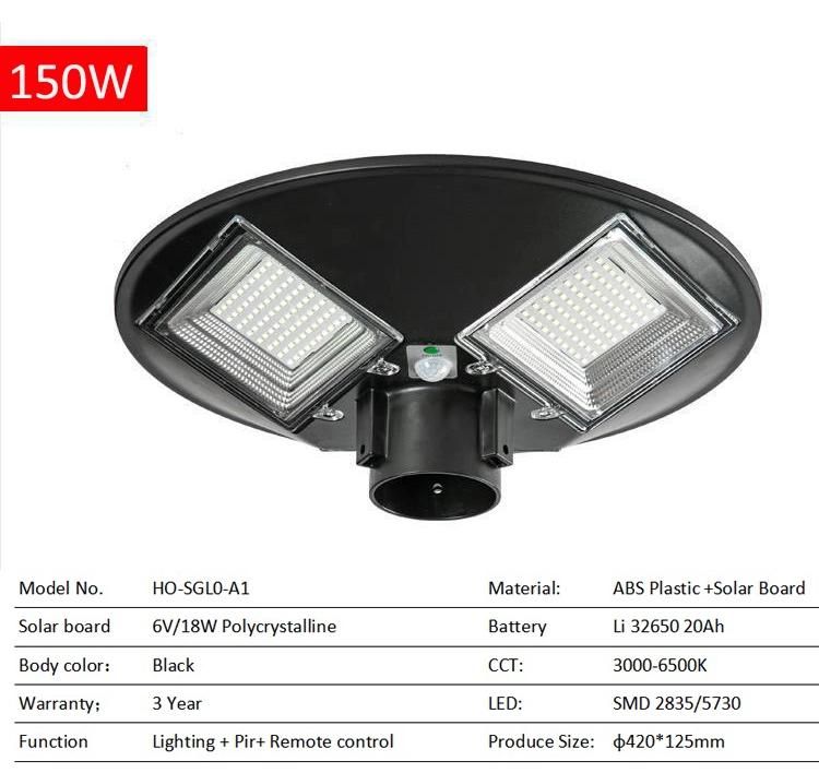 Hairolux Outdoor Waterproof High Lumen Ultra Brightness Decoration Post Pillar Lamp LED Solar Garden Light