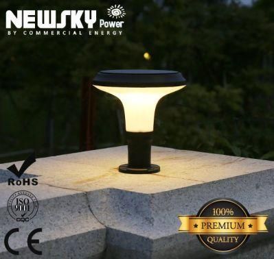 LED Garden Lighting Solar Lighting Coarse Grained Horn Outdoor Pillar Light