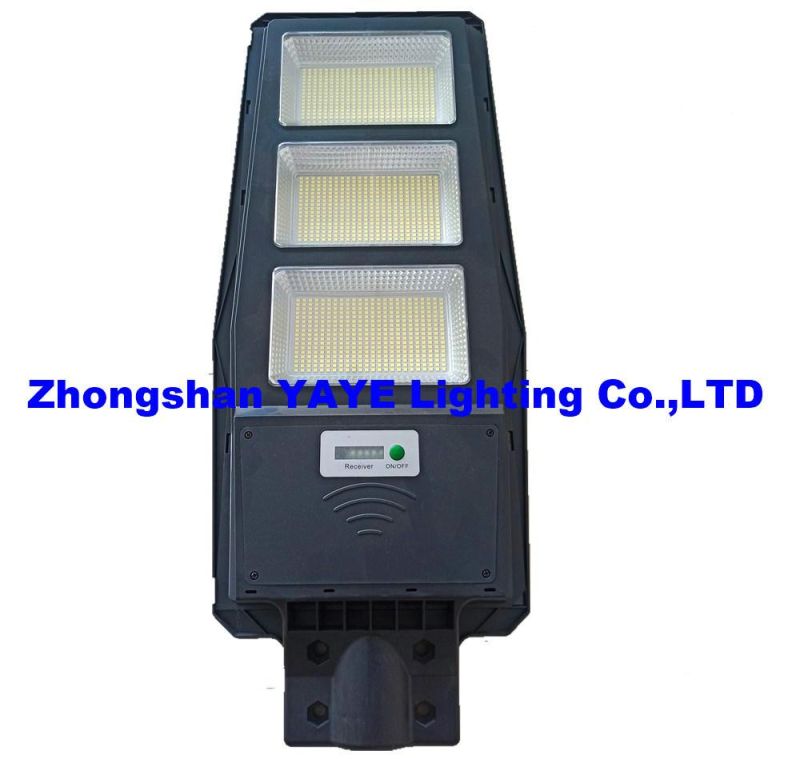 Yaye 2022 Hottest Sell 200W/300W/400W All in One Solar LED Street Road Garden Wall Light with 500PCS Stock/ Radar Sensor/ Remote Controller (YAYE-22SLSL300WC)