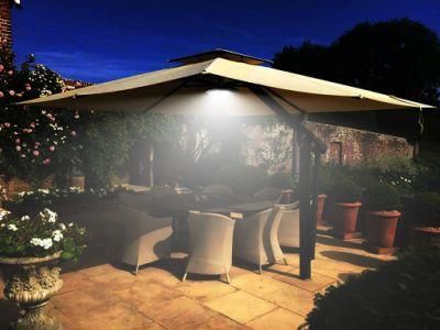 Rechargeable Patio Umbrella Lights with 3 Brightness Modes Adjustable