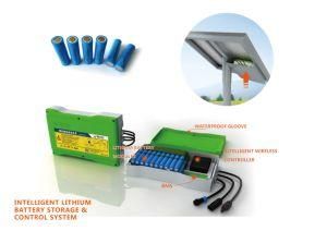 IP68 Waterproof Outdoor 5000K 150W 180W Solar Energy Powered Street Light Using LiFePO4 Battery