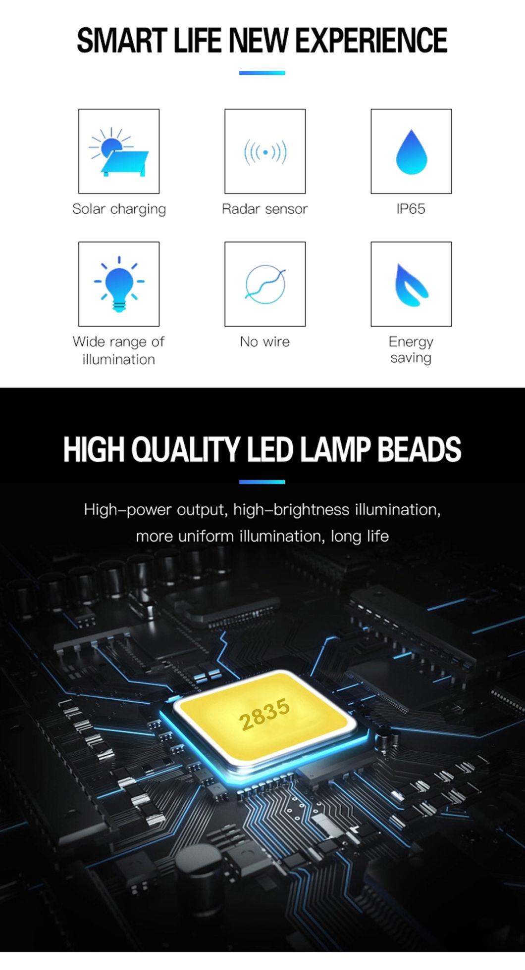 Landscape, Road, Hotel, Residential, Garden All in One Motion Sensor Solar LED Street Light