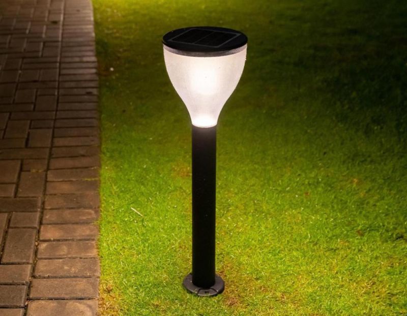 Black Cover Outdoor Garden Decorative Park Landscape Street Stainless Steel Solar Powered Products LED Solar Decoration Lights