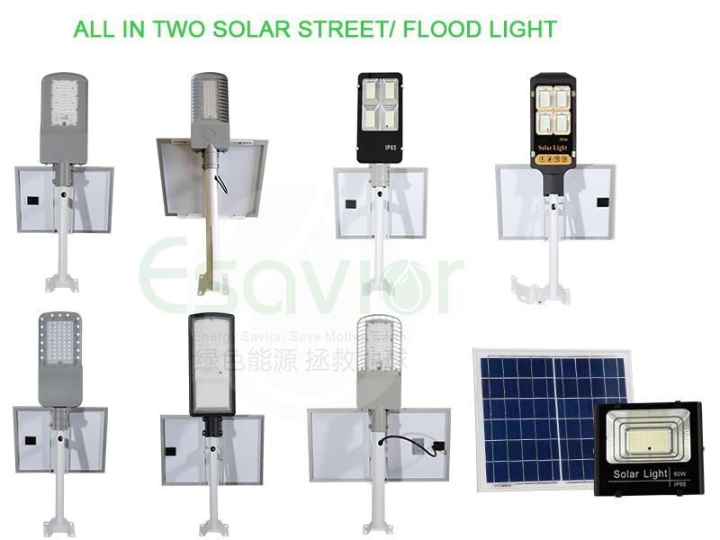 Esavior All in Two 30W Solar Powered Solar Street/Road/Garden/Pathway Light Waterproof