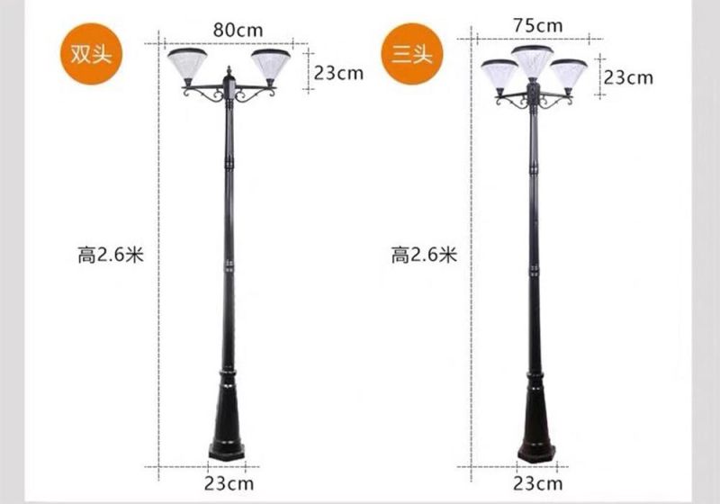 LED Garden Lights Wholesale Promotion New Solar Lights Series Solar Lamp Post