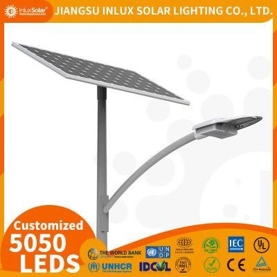 Integrated Housing Aluminum Die Casting LED Solar Street Lamp with Lithium / Gel Battery Supply to Un