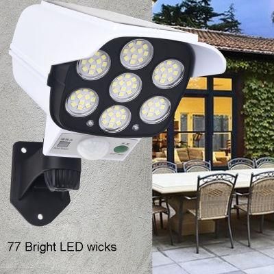 Solar Simulation Wireless Remote Control Surveillance Camera LED Induction Street Lamp Wall, Lamp