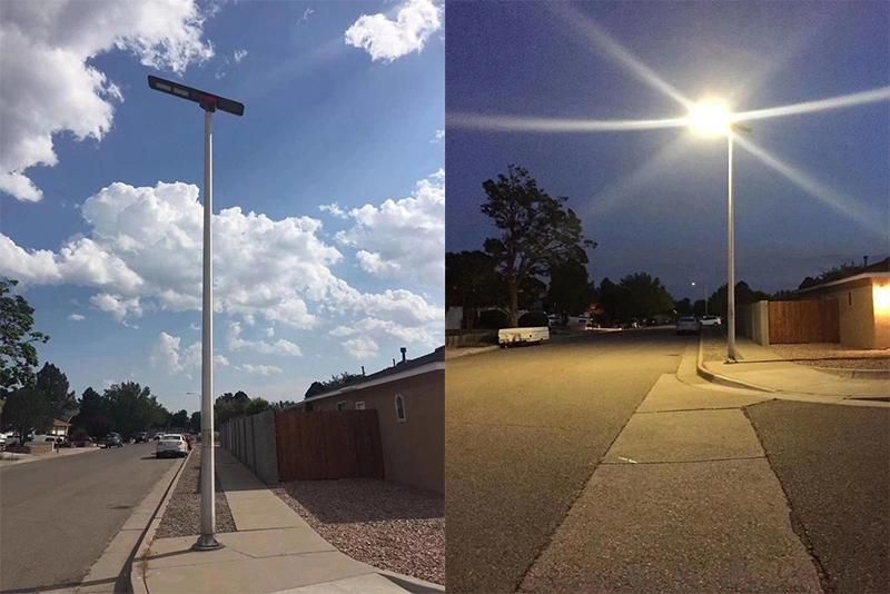 Outside Decorative RGB LED Parking Lot All in One Solar Power Street Light