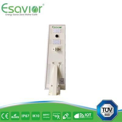 Esavior 10-15m Space Between Lights 30W Solar Street Lights Solar Lights for Outdoor Lighting