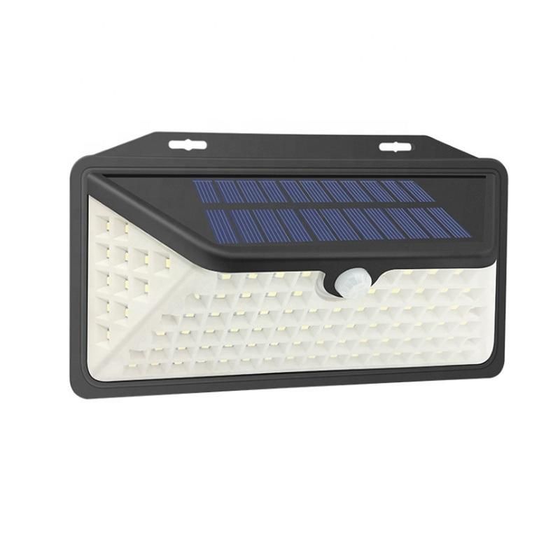 3 Sides 102LEDs Solar Wall Lamp Outdoor Decorative Security Solar Motion Sensor Wall Light