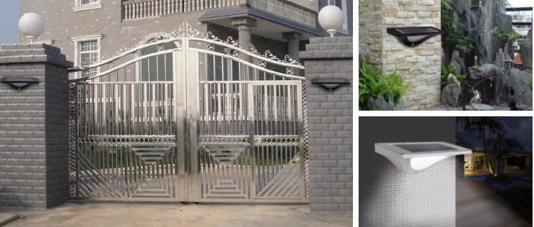 Outdoor Garden Fence Wall Patio Use LED PIR Solar Motion Sensor Light