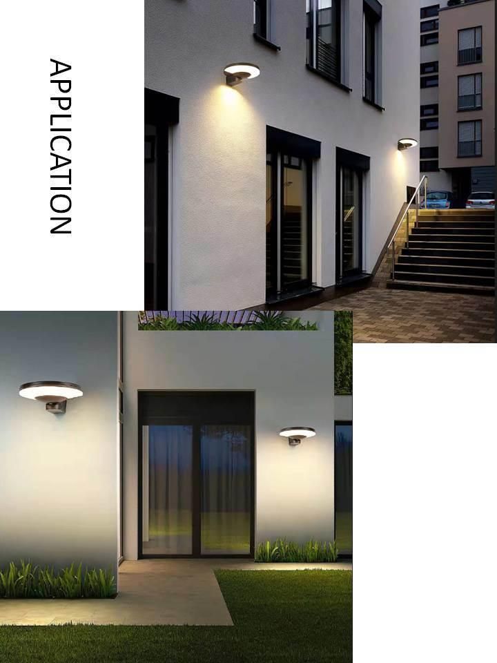 Outdoor Courtyard Garden Stainless Steel Staircase Landscape LED Solar Wall Light