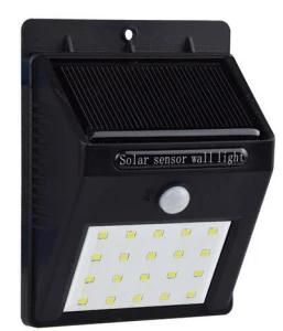 20 LEDs Solar Charge Battery Outdoor Motion Sensor Wall Light