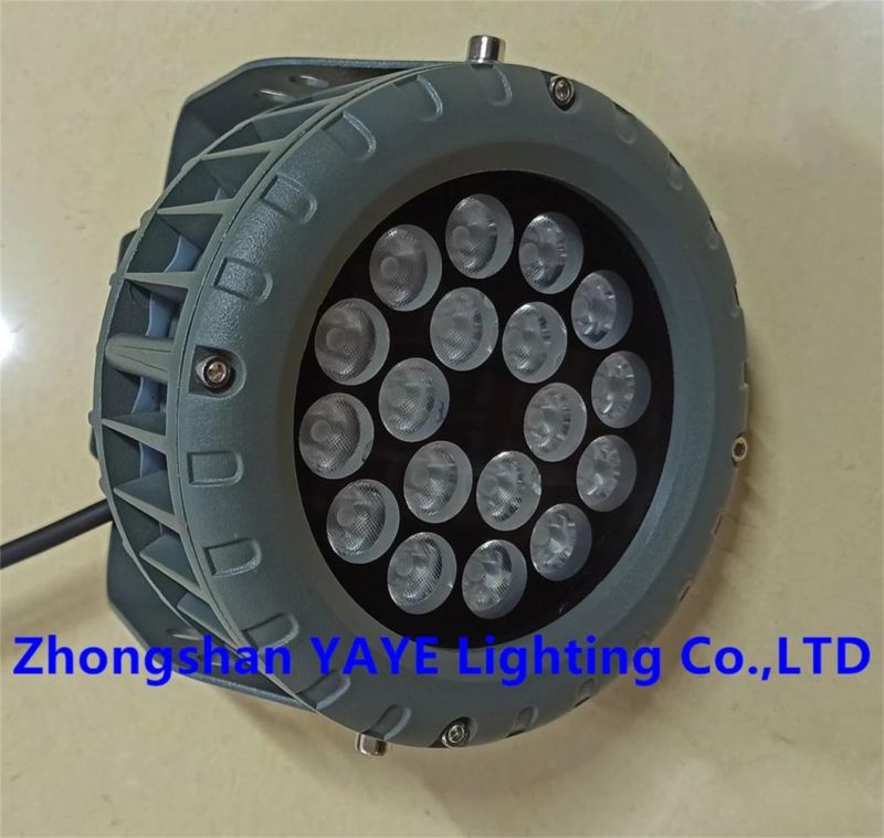 Yaye 2022 Hottest Sell 48W RGB Competitive Price CE/RoHS Outdoor Waterproof LED Spotlight with 3 Years Warranty/1000PCS Stock (9W/12W/18W/24W/36W/48W Available)