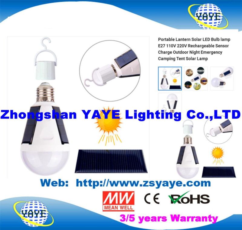 Yaye 18 Top Best Sell High Quliaty E27 Solar Smart 7W/12W LED Bulb Light with 2 Years Warranty