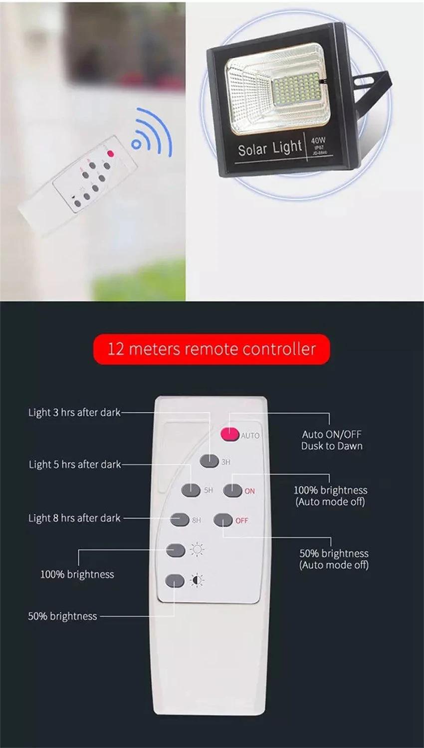 IP67 Energy Saving Outdoor 60W 4500lm Solar LED Flood Lighting