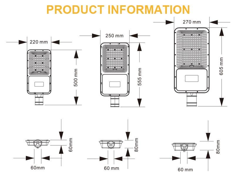 Smart Motion Sensor Outdoor Waterproof IP65 Integrated All in One LED Solar Street Light