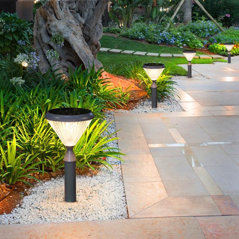 New Upgraded Lamp Solar Panel LED Exterior Lawn and Garden Outdoor Lights LED Solar Bollard Lamp Waterproof Lawn Light