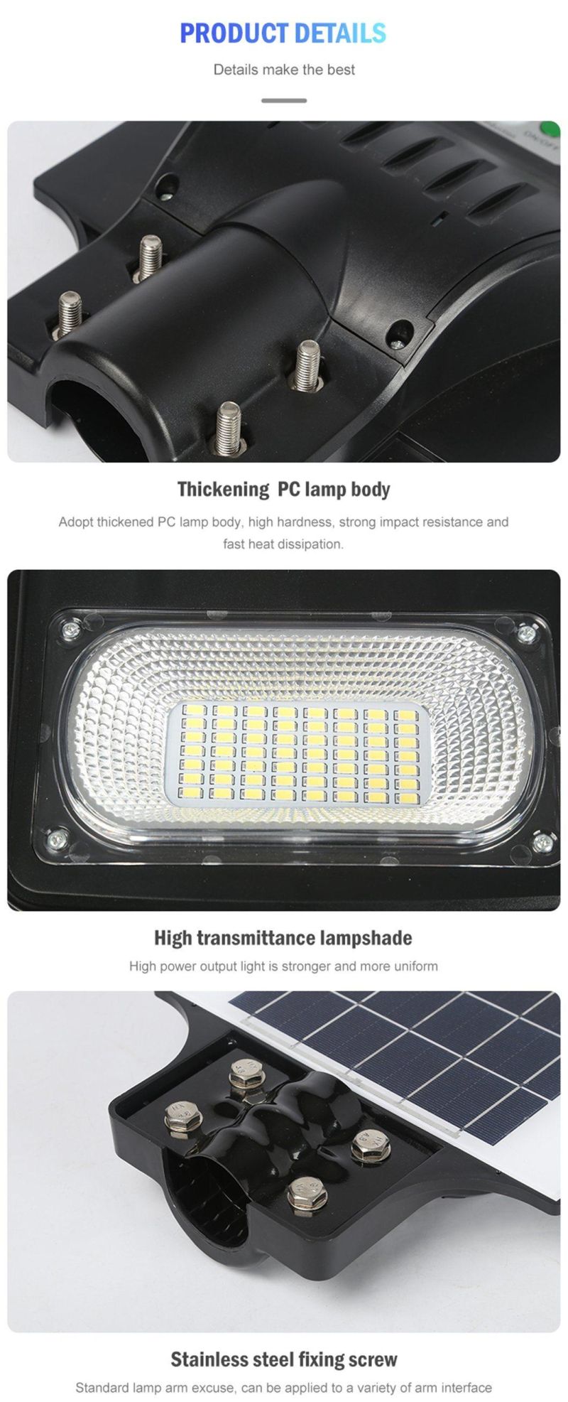 Competitive Price High Quality Long Warranty Integrated Solar Street Light 60W 90W 120W All in One Solar Street Light