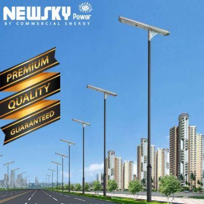 Outdoor Waterproof High Efficiency Energy Saving Waterproof IP67 LED Solar Street Light with Panel and Lithium Battery