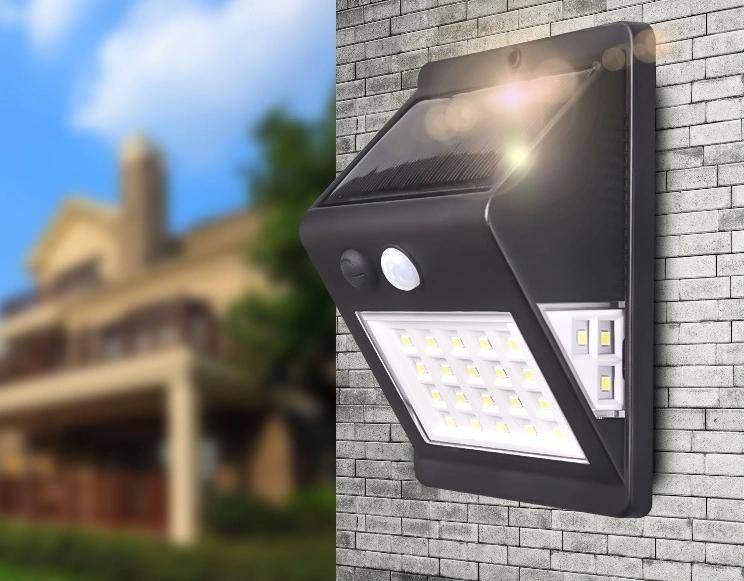 SMD LED Outdoor Solar Waterproof Motion Sensor Wall Light