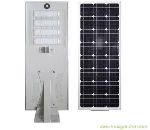 Luminaria 100W Panel Solar Todo En Uno Cuerpo Aluminio Alta Brillo