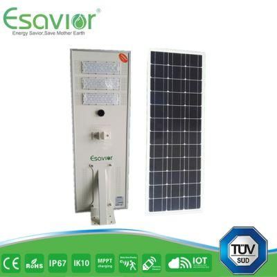 Esavior 60W Solar Street Lights Solar Lights Outdoor Lighting 18V/80wp Solar Panel Power