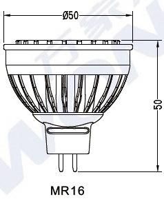 Outdoor Dimmable MR16 LED Lamp with ETL FCC Ce