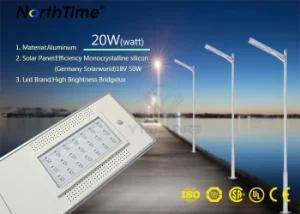 Stand Alone Solar Streetlight Timed Control Solar Lamp with Sensor