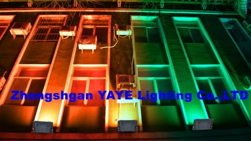 Yaye 2022 Hottest Sell 100W Outdoor Waterproof RGB LED Flood Garden Project Light with 1000PCS Stock Each Watt