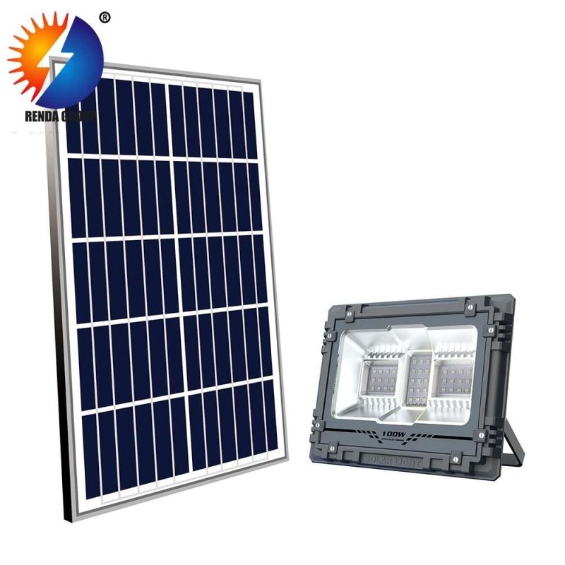 500W Solar Powered Flood Lighting Light with RGB