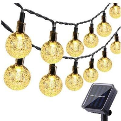 Factory Wholesale Prices Outdoor Patio Garden Decoration Waterproof Christmas Solar LED Ball String Light