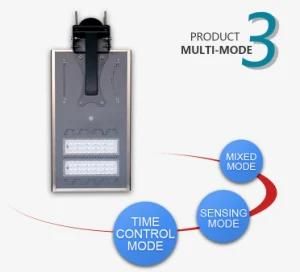 Luminaria LED Solar 40W Aio Panel Solar Integrado Alumbrado Publico All in One