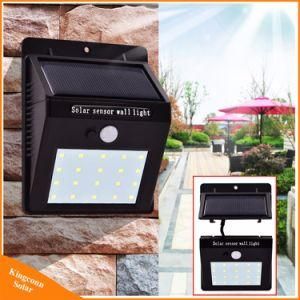 Separable 20 LEDs Solar Panel PIR Motion Sensor Lamp 3 for Garden Yard Outdoor &amp; Indoor Emergency Night Light
