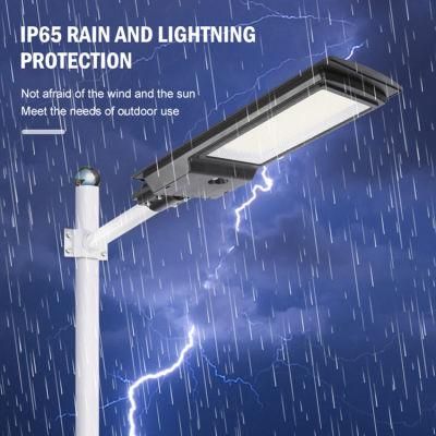 Energy Saving White Intelligent IP65 Waterproof Outdoor 50W 100W 200W 300W All in One LED Solar Wall Lamp