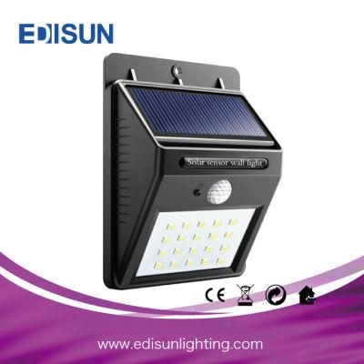 Waterproof Plastic and Aluminum LED Solar Wall Light