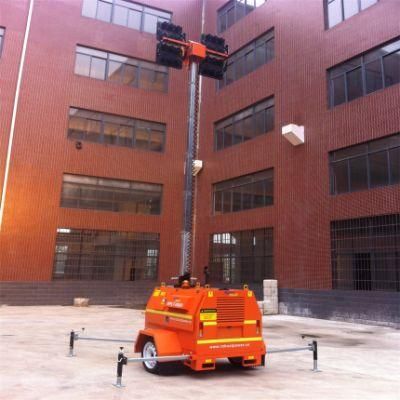 Trailer LED Mobile Generator Lighting Tower