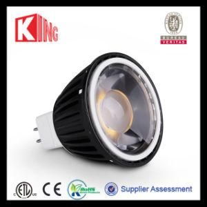 ETL Black 5W 12VAC Dimmable COB LED Spotlight