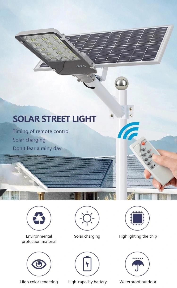 Aluminum SMD Waterproof IP65 Outdoor 500 W Solar Street Lighting