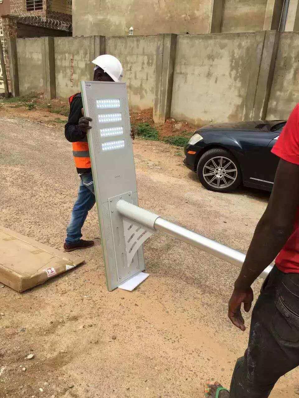 80W Integrated Solar Street Lamp with Smart Sensor