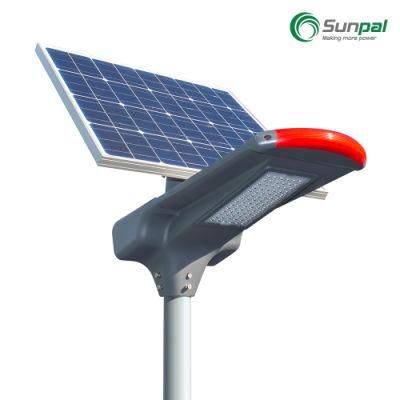 Sunpal High Lumens 30W 40W 60W 80W 500 LED Outdoor Dual Solar Panel Street Garden Light With PIR Sensor Qatar
