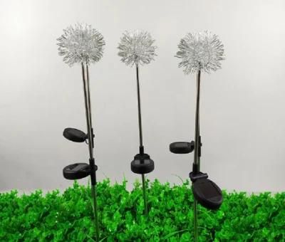 LED Ball Dandelion Flower Stake Light Solar Energy Rechargeable for Outdoor Garden Patio Pathway Porch Backyard Wyz16592