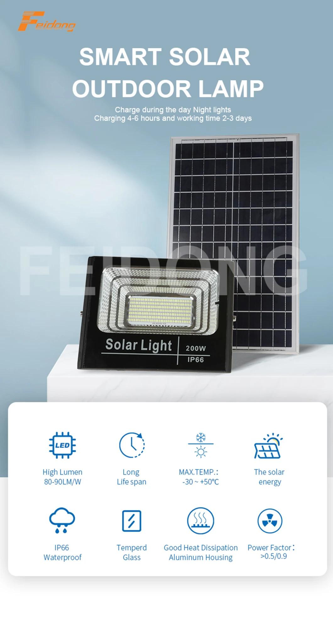 Solar Power Aluminium Industrial Outdoor Reflector LED Solar Flood Light